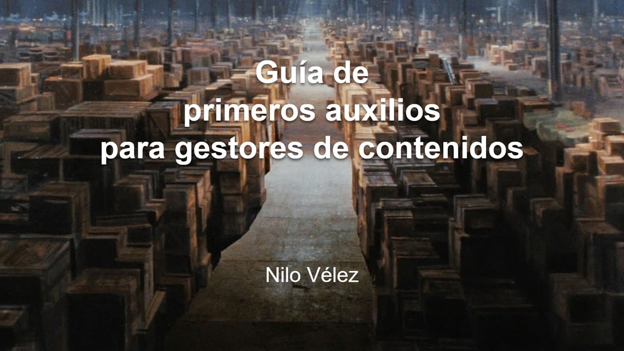 Guía de primeros auxilios para gestores de contenidos